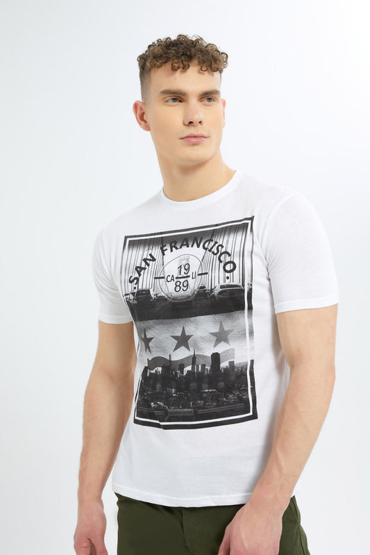 Redtag-White-Graphic-Tee-Category:T-Shirts,-Colour:White,-Deals:New-In,-Dept:Menswear,-Filter:Men's-Clothing,-Men-T-Shirts,-New-In-Men-APL,-Non-Sale,-Section:Men,-TBL,-W22B-Men's-