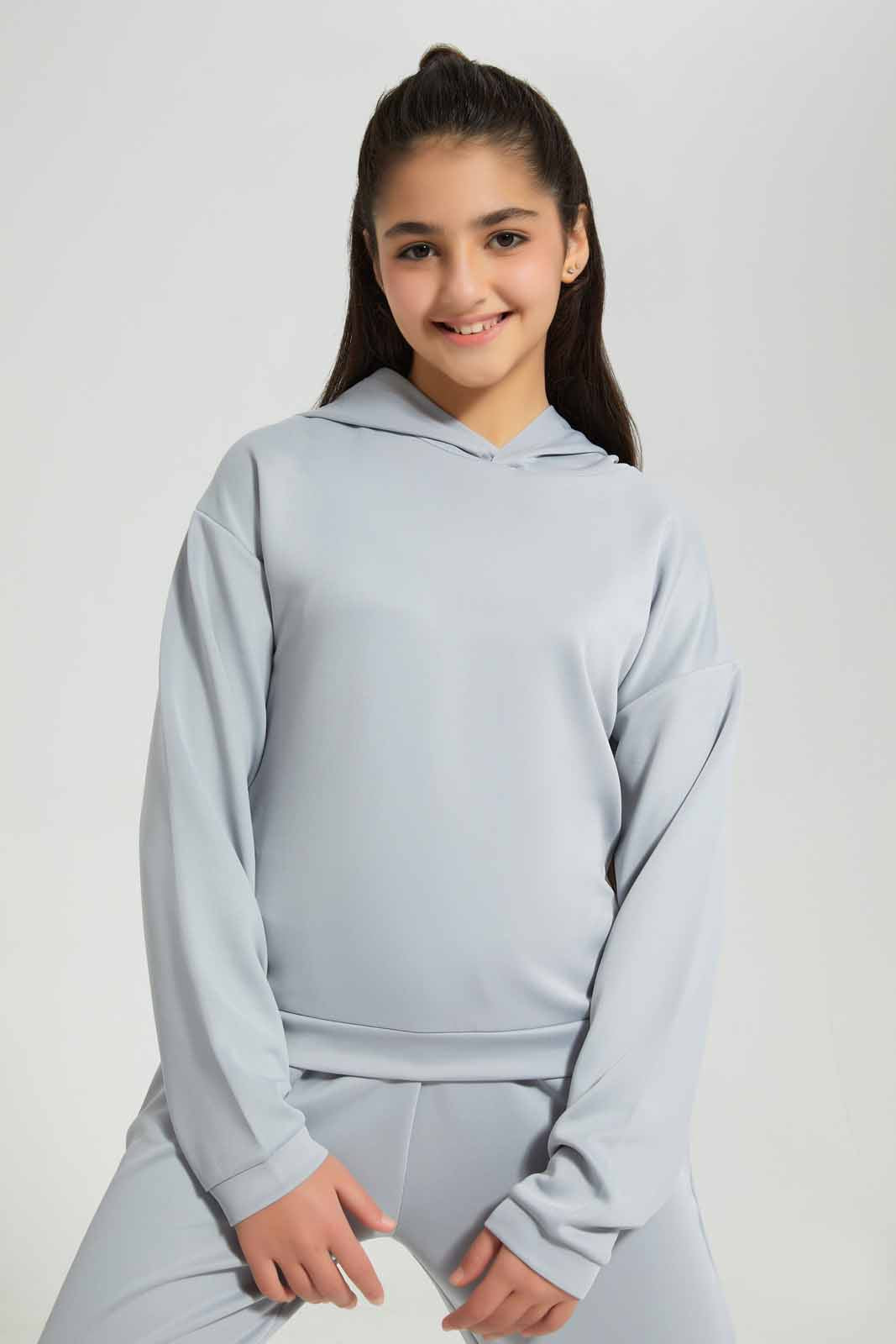 Redtag-Black-Scuba-Hoody-Sweatshirts-Category:Sweatshirts,-Colour:Black,-Deals:New-In,-Filter:Senior-Girls-(8-to-14-Yrs),-GSR-Sweatshirts,-New-In-GSR-APL,-Non-Sale,-Section:Girls-(0-to-14Yrs),-W22B-Senior-Girls-9 to 14 Years
