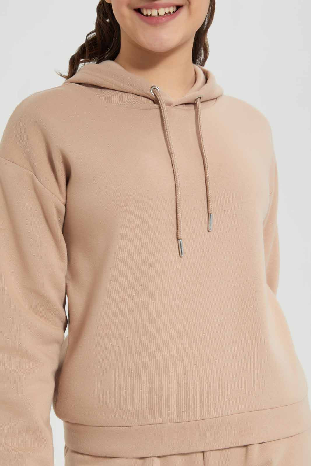 Redtag-Beige-Pullon-Sweatshirts-Category:Sweatshirts,-Colour:Beige,-Deals:New-In,-Filter:Senior-Girls-(8-to-14-Yrs),-GSR-Sweatshirts,-New-In-GSR-APL,-Non-Sale,-Section:Girls-(0-to-14Yrs),-W22B-Senior-Girls-9 to 14 Years