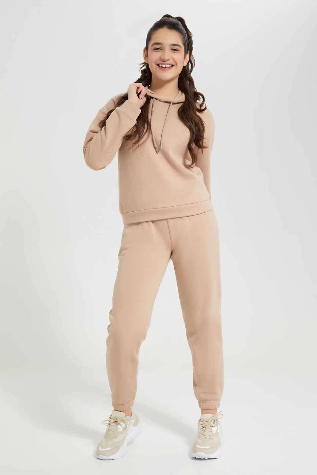 Redtag-Beige-Pullon-Sweatshirts-Category:Sweatshirts,-Colour:Beige,-Deals:New-In,-Filter:Senior-Girls-(8-to-14-Yrs),-GSR-Sweatshirts,-New-In-GSR-APL,-Non-Sale,-Section:Girls-(0-to-14Yrs),-W22B-Senior-Girls-9 to 14 Years