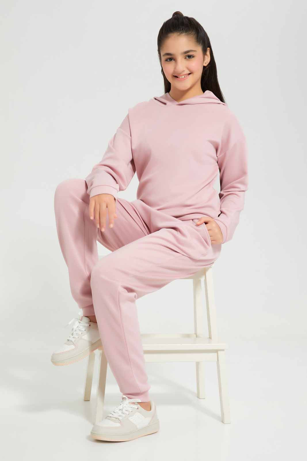 Redtag-Pink-Pullon-Sweatshirts-Category:Sweatshirts,-Colour:Apricot,-Deals:New-In,-Filter:Senior-Girls-(8-to-14-Yrs),-GSR-Sweatshirts,-New-In-GSR-APL,-Non-Sale,-Section:Girls-(0-to-14Yrs),-W22B-Senior-Girls-9 to 14 Years