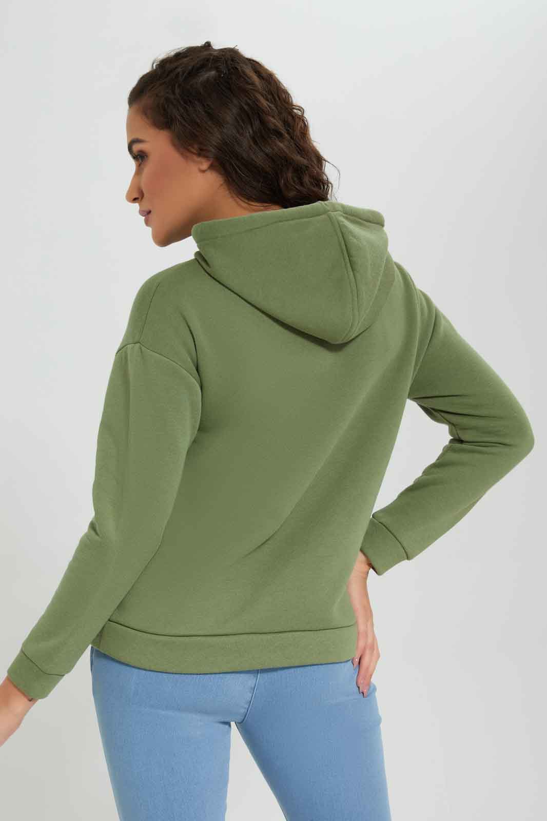 Redtag-Olive-Drop-Shoulder-Long-Sleeve-Hoodie-Sweatshirt-Category:Sweatshirts,-Colour:Olive,-Deals:New-In,-Filter:Women's-Clothing,-New-In-Women-APL,-Non-Sale,-Section:Women,-W22B,-Women-Sweatshirts-Women's-
