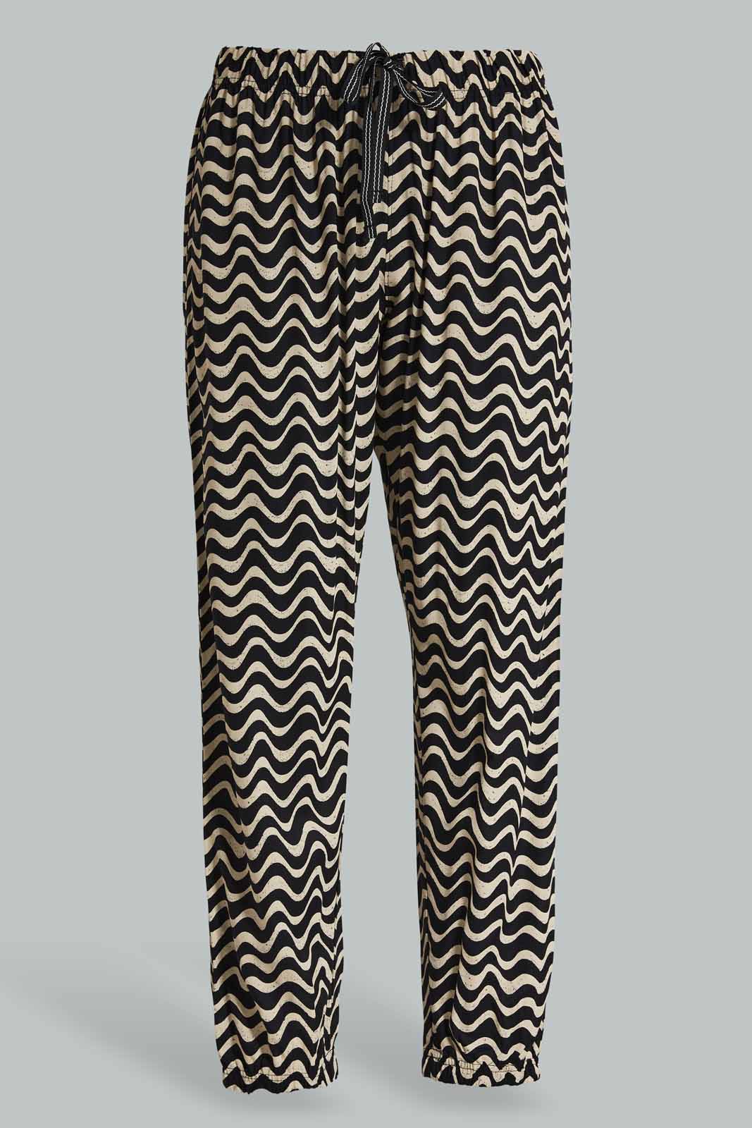 Redtag-Black-Printed-Rayon-Pyjama-Bottom-Category:Pyjama-Bottoms,-Colour:Assorted,-Deals:New-In,-Filter:Women's-Clothing,-New-In-Women-APL,-Non-Sale,-Section:Women,-TBL,-W22A,-Women-Pyjama-Bottoms--