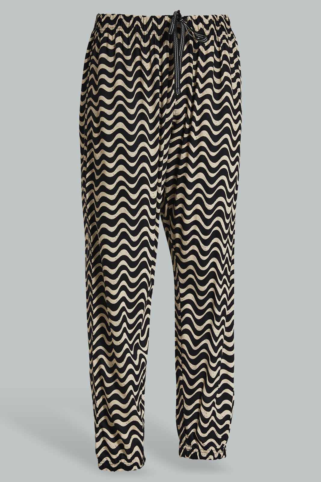 Redtag-Black-Printed-Rayon-Pyjama-Bottom-Category:Pyjama-Bottoms,-Colour:Assorted,-Deals:New-In,-Filter:Women's-Clothing,-New-In-Women-APL,-Non-Sale,-Section:Women,-TBL,-W22A,-Women-Pyjama-Bottoms--