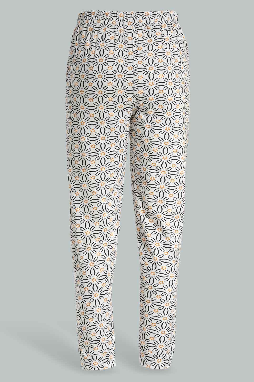 Redtag-White-Printed-Single-Jersey-Pyjama-Bottom-Category:Pyjama-Bottoms,-Colour:Assorted,-Deals:New-In,-Filter:Women's-Clothing,-New-In-Women-APL,-Non-Sale,-Section:Women,-TBL,-W22A,-Women-Pyjama-Bottoms--
