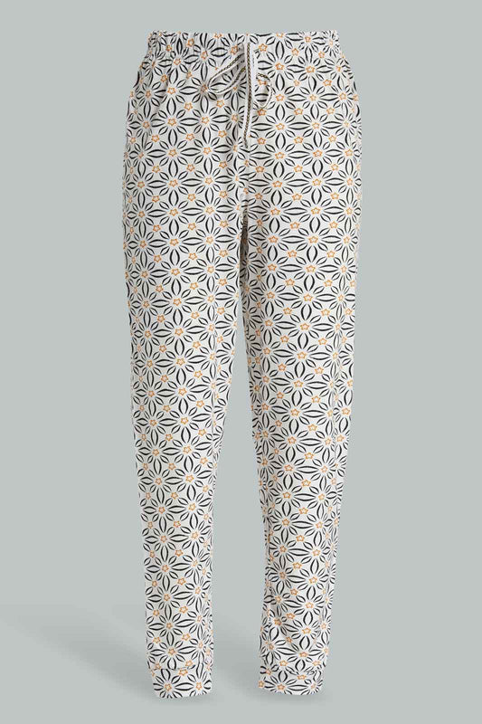 Redtag-White-Printed-Single-Jersey-Pyjama-Bottom-Category:Pyjama-Bottoms,-Colour:Assorted,-Deals:New-In,-Filter:Women's-Clothing,-New-In-Women-APL,-Non-Sale,-Section:Women,-TBL,-W22A,-Women-Pyjama-Bottoms--