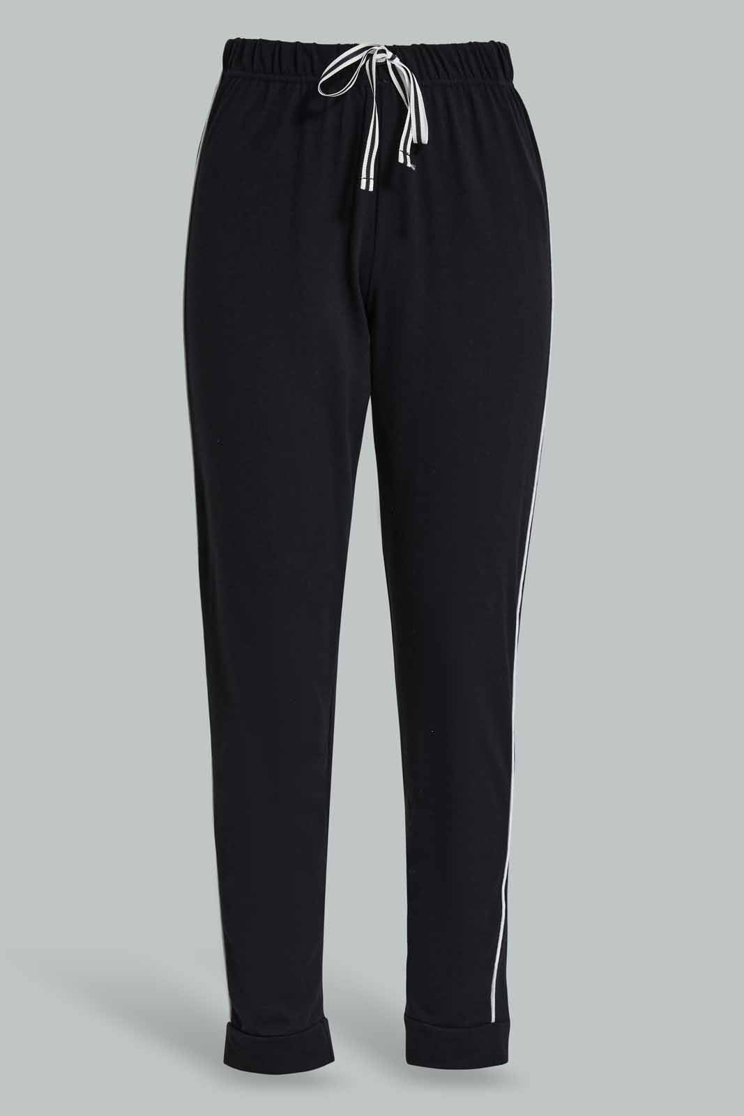 Redtag-Black-Solid-Pyjama-Bottom-Category:Pyjama-Bottoms,-Colour:Black,-Deals:New-In,-Filter:Women's-Clothing,-New-In-Women-APL,-Non-Sale,-Section:Women,-TBL,-W22A,-Women-Pyjama-Bottoms--