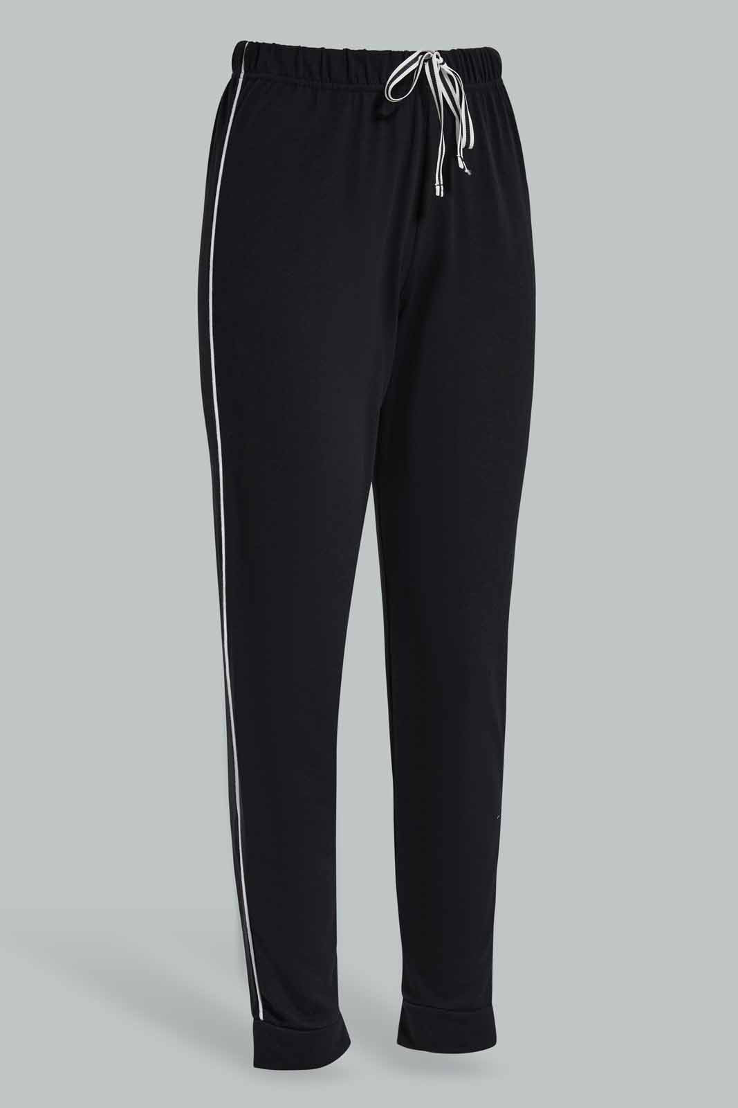 Redtag-Black-Solid-Pyjama-Bottom-Category:Pyjama-Bottoms,-Colour:Black,-Deals:New-In,-Filter:Women's-Clothing,-New-In-Women-APL,-Non-Sale,-Section:Women,-TBL,-W22A,-Women-Pyjama-Bottoms--