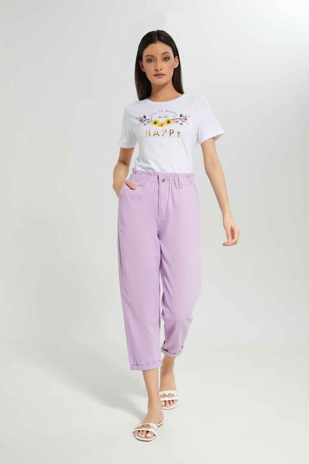 Redtag-Lilac-Paper-Bag-Jeans-Category:Jeans,-Colour:Lilac,-Deals:New-In,-Dept:Ladieswear,-Filter:Women's-Clothing,-New-In-Women-APL,-Non-Sale,-Section:Women,-W22A,-Women-Jeans-Women's-