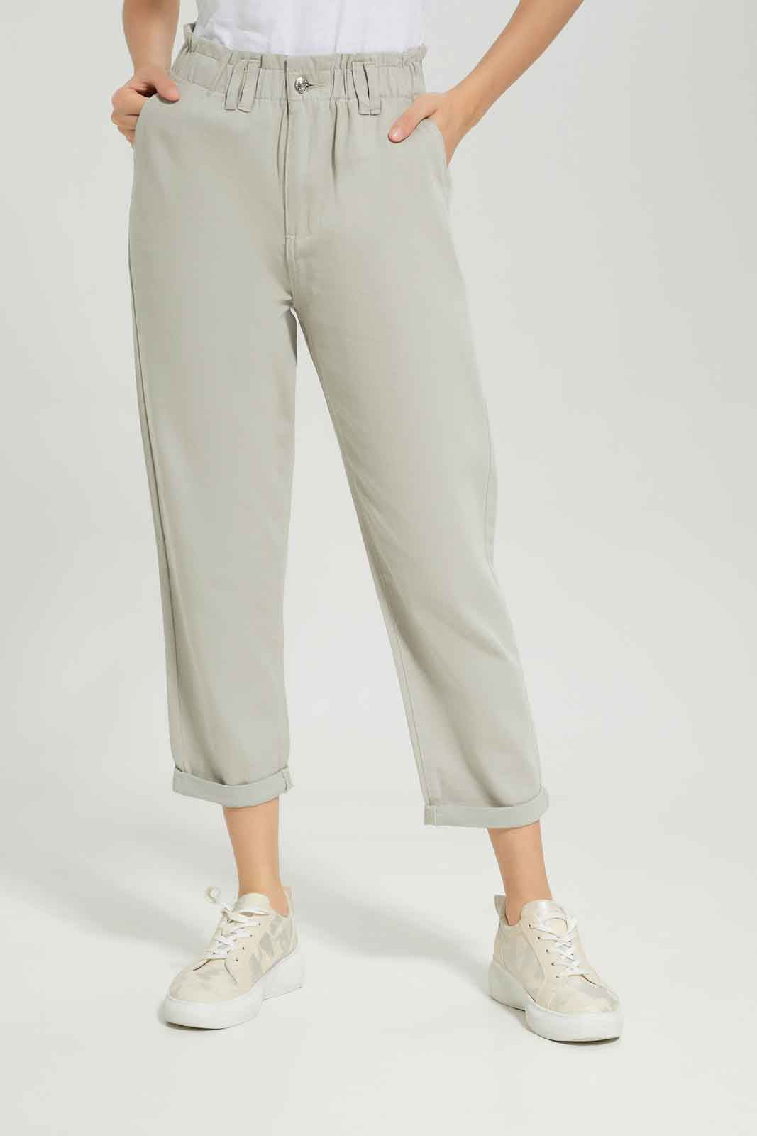 Redtag-Grey-Paper-Bag-Jeans-Category:Jeans,-Colour:Grey,-Deals:New-In,-Dept:Ladieswear,-Filter:Women's-Clothing,-New-In-Women-APL,-Non-Sale,-Section:Women,-W22A,-Women-Jeans-Women's-