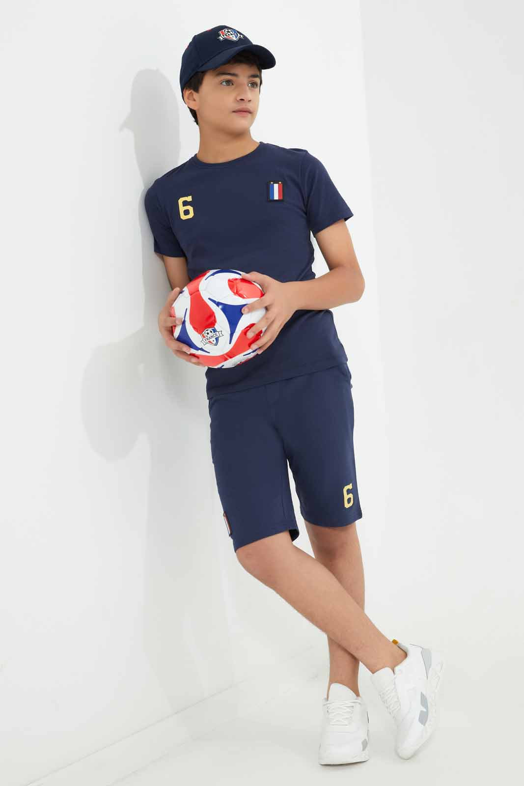 Redtag-Royal-Blue-France-World-Cup-Tee-BSR-T-Shirts,-Category:T-Shirts,-Colour:Royal,-Deals:New-In,-Filter:Senior-Boys-(8-to-14-Yrs),-FWC,-New-In-BSR-APL,-Non-Sale,-Section:Boys-(0-to-14Yrs),-W22A-Senior-Boys-