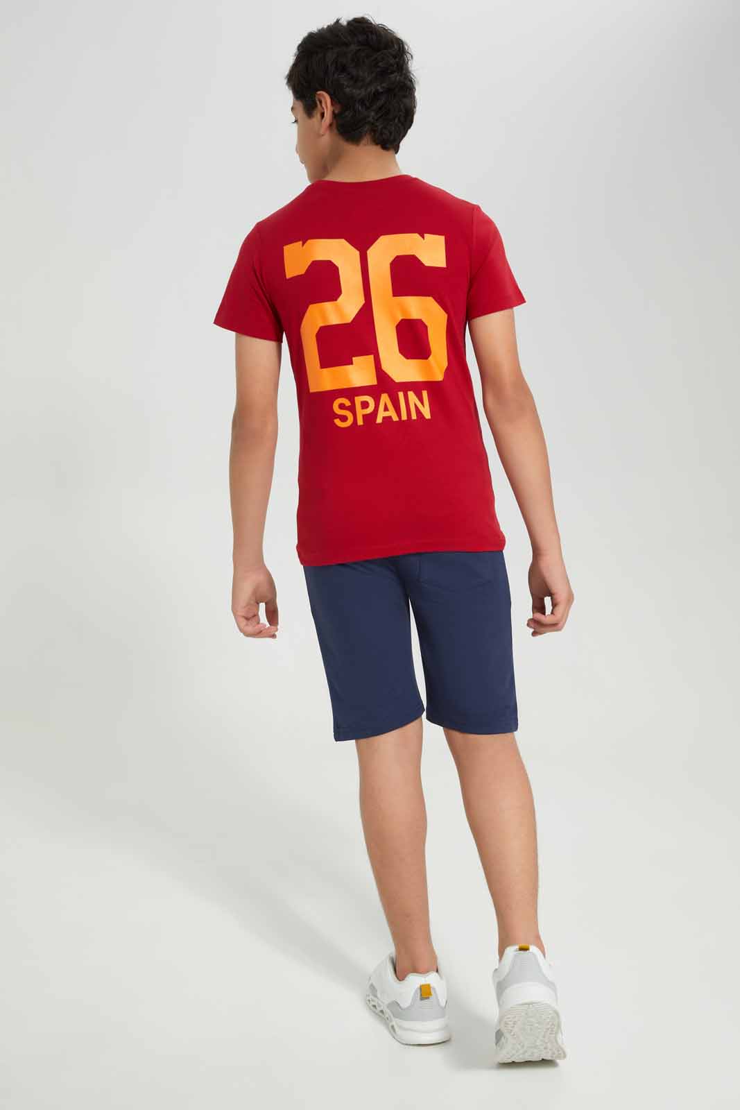 Redtag-Red-Spain-World-Cup-Tee-BSR-T-Shirts,-Category:T-Shirts,-Colour:Red,-Deals:New-In,-Dept:Boys,-FIFA,-Filter:Senior-Boys-(8-to-14-Yrs),-FWC,-New-In-BSR-APL,-Non-Sale,-Section:Boys-(0-to-14Yrs),-W22A-Senior-Boys-9 to 14 Years