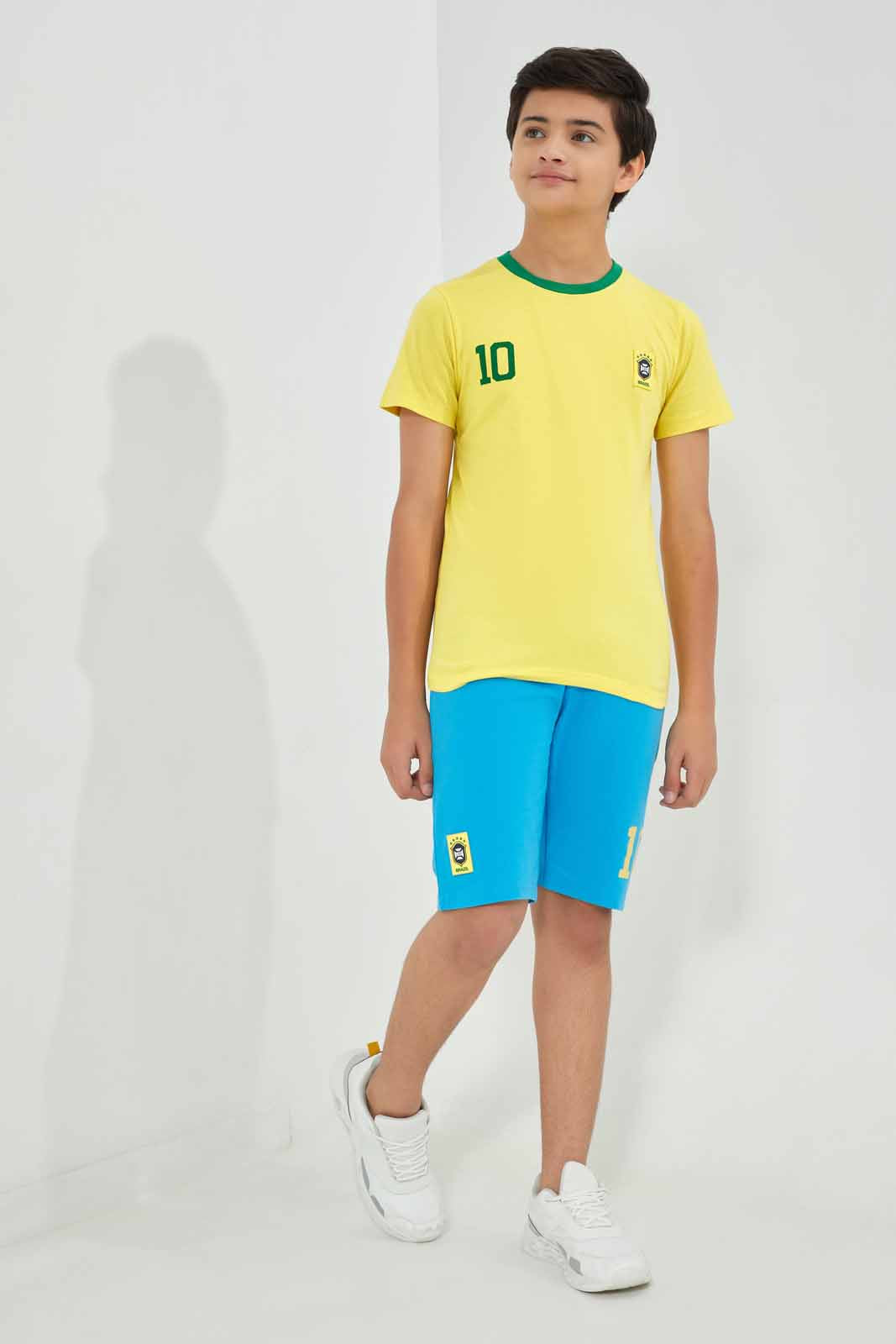 Redtag-Yellow-Brazil-World-Cup-Tee-BSR-T-Shirts,-Category:T-Shirts,-Colour:Yellow,-Deals:New-In,-Filter:Senior-Boys-(8-to-14-Yrs),-FWC,-New-In-BSR-APL,-Non-Sale,-Section:Boys-(0-to-14Yrs),-W22A-Senior-Boys-