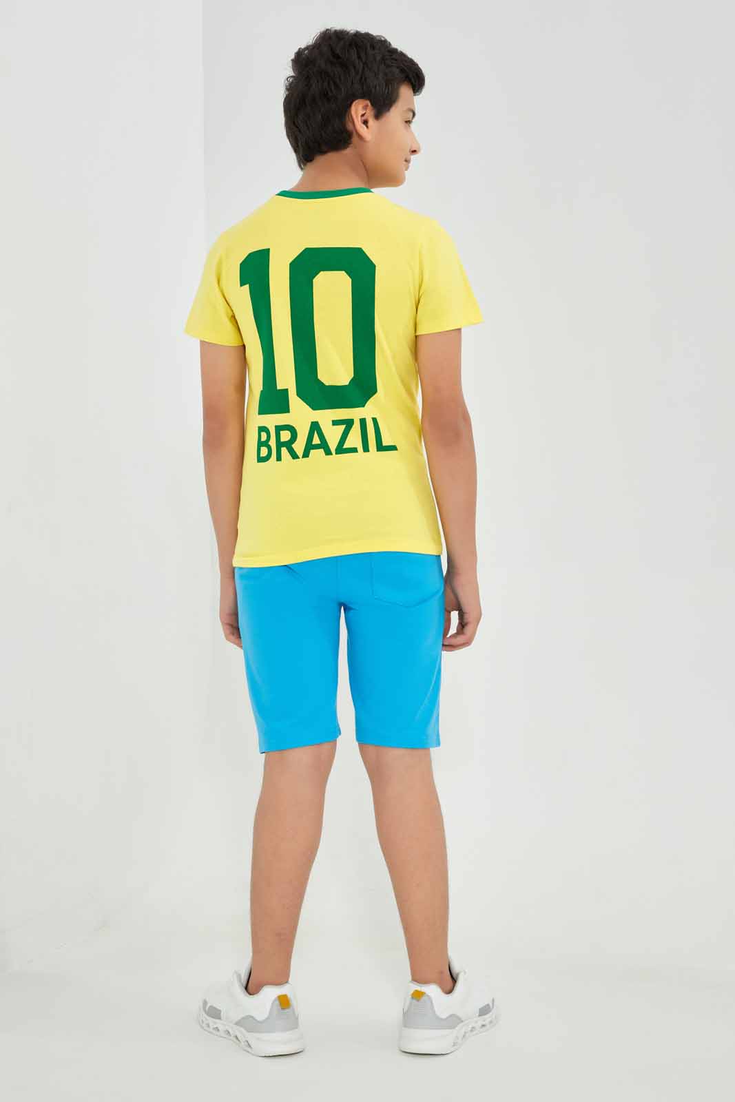 Redtag-Yellow-Brazil-World-Cup-Tee-BSR-T-Shirts,-Category:T-Shirts,-Colour:Yellow,-Deals:New-In,-Filter:Senior-Boys-(8-to-14-Yrs),-FWC,-New-In-BSR-APL,-Non-Sale,-Section:Boys-(0-to-14Yrs),-W22A-Senior-Boys-