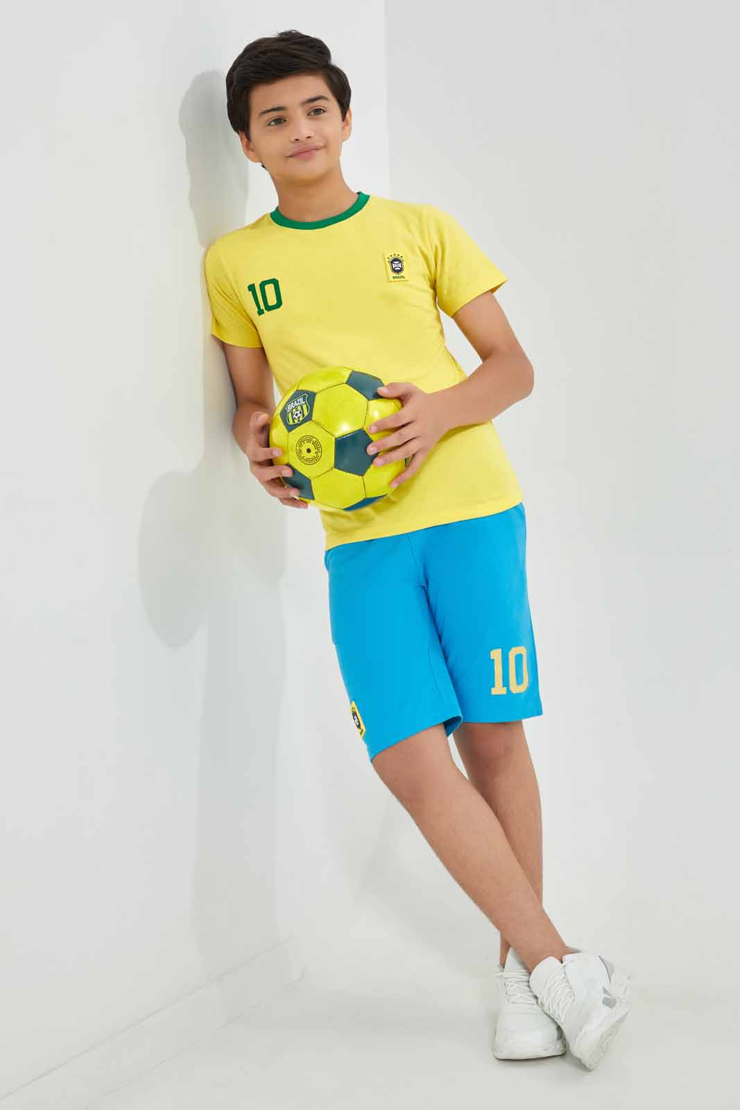 Redtag-Yellow-Brazil-World-Cup-Tee-BSR-T-Shirts,-Category:T-Shirts,-Colour:Yellow,-Deals:New-In,-Filter:Senior-Boys-(8-to-14-Yrs),-FWC,-New-In-BSR-APL,-Non-Sale,-Section:Boys-(0-to-14Yrs),-W22A-Senior-Boys-