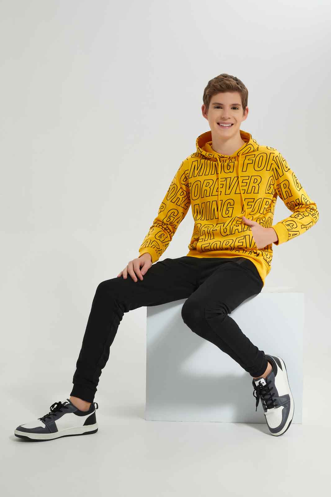 Redtag-Yellow-Allover-Print-Sweatshirt-BSR-Sweatshirts,-Category:Sweatshirts,-Colour:Yellow,-Deals:New-In,-Dept:Boys,-Filter:Senior-Boys-(8-to-14-Yrs),-New-In-BSR-APL,-Non-Sale,-Section:Boys-(0-to-14Yrs),-VLM,-W22B-Senior-Boys-9 to 14 Years
