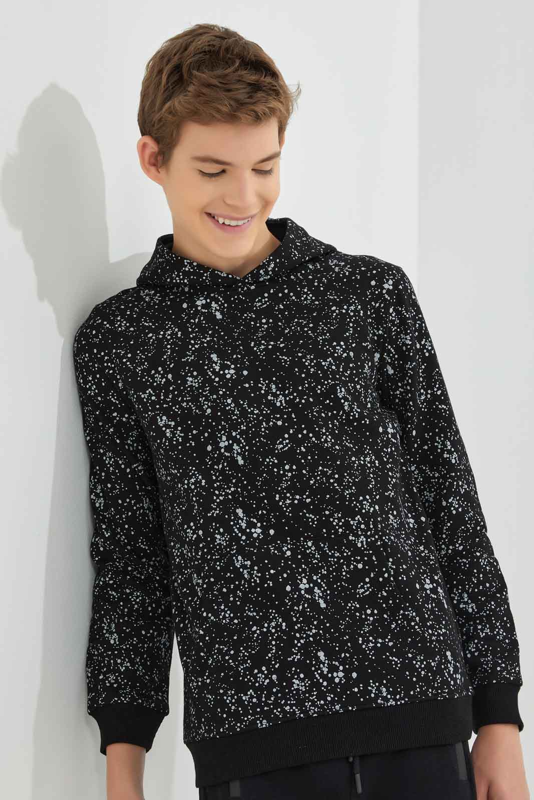 Redtag-Black-Spatter-Print-Sweatshirt-BSR-Sweatshirts,-Category:Sweatshirts,-Colour:Black,-Deals:New-In,-Dept:Boys,-Filter:Senior-Boys-(8-to-14-Yrs),-New-In-BSR-APL,-Non-Sale,-Section:Boys-(0-to-14Yrs),-VLM,-W22B-Senior-Boys-9 to 14 Years