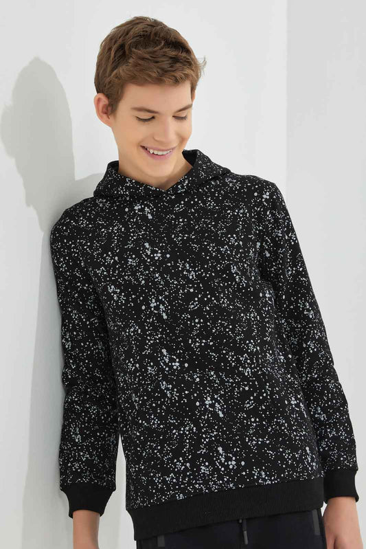 Redtag-Black-Spatter-Print-Sweatshirt-BSR-Sweatshirts,-Category:Sweatshirts,-Colour:Black,-Deals:New-In,-Dept:Boys,-Filter:Senior-Boys-(8-to-14-Yrs),-New-In-BSR-APL,-Non-Sale,-Section:Boys-(0-to-14Yrs),-VLM,-W22B-Senior-Boys-9 to 14 Years