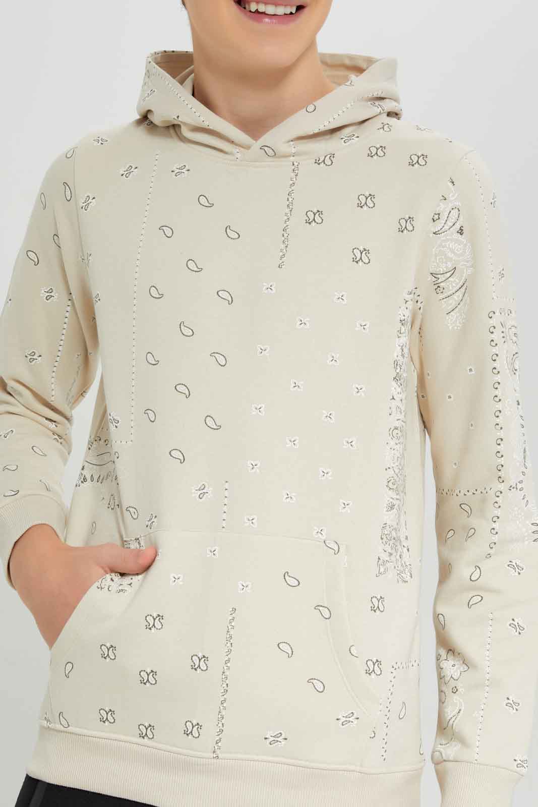 Redtag-Beige-Allover-Print-Sweatshirt-BSR-Sweatshirts,-Category:Sweatshirts,-Colour:Beige,-Deals:New-In,-Dept:Boys,-Filter:Senior-Boys-(8-to-14-Yrs),-New-In-BSR-APL,-Non-Sale,-Section:Boys-(0-to-14Yrs),-VLM,-W22B-Senior-Boys-9 to 14 Years