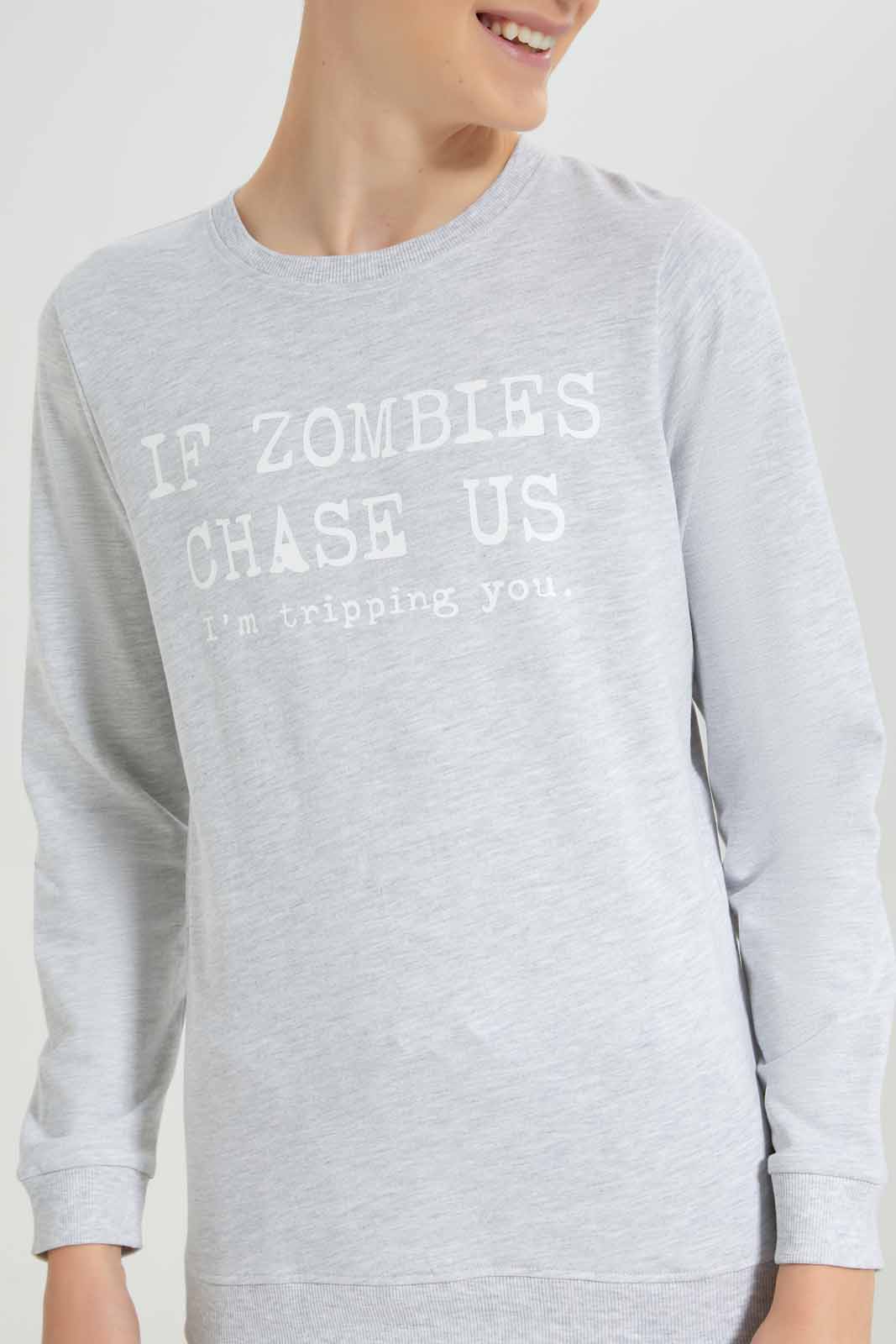 Redtag-Grey-Zombie-Chase-Sweat-Tee-BSR-Sweatshirts,-Category:Sweatshirts,-Colour:Grey,-Deals:New-In,-Filter:Senior-Boys-(8-to-14-Yrs),-New-In-BSR-APL,-Non-Sale,-Section:Boys-(0-to-14Yrs),-TBL,-W22B-Senior-Boys-9 to 14 Years