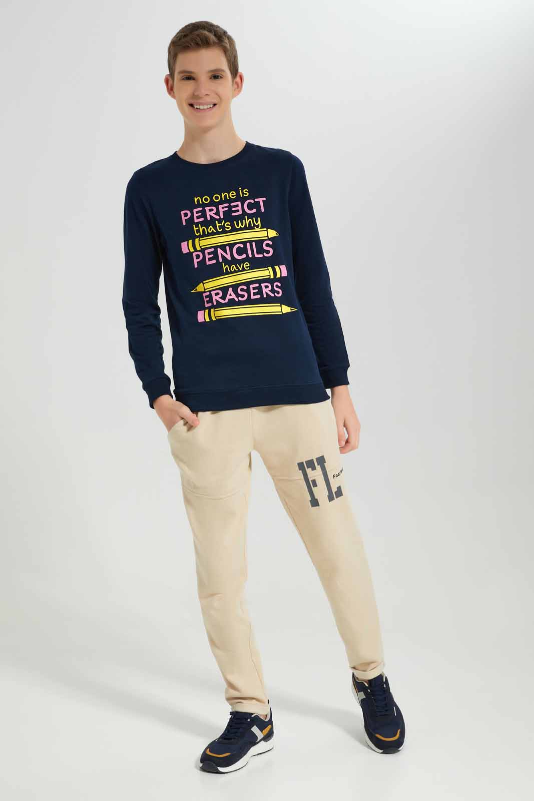 Redtag-Navy-Perfect-Sweat-Tee-BSR-Sweatshirts,-Category:Sweatshirts,-Colour:Navy,-Deals:New-In,-Filter:Senior-Boys-(8-to-14-Yrs),-New-In-BSR-APL,-Non-Sale,-Section:Boys-(0-to-14Yrs),-TBL,-W22B-Senior-Boys-9 to 14 Years