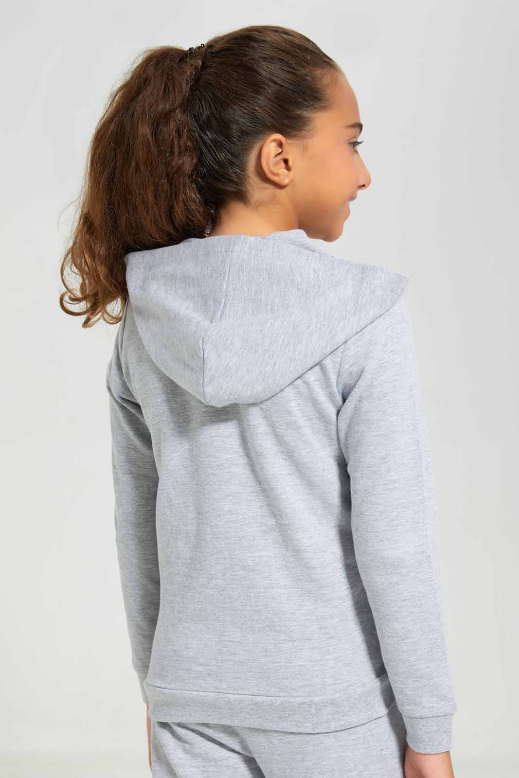 Redtag-Hooded-Zip-Through---Pink-Category:Sweatshirts,-Colour:Grey,-Deals:New-In,-Filter:Girls-(2-to-8-Yrs),-GIR-Sweatshirts,-New-In-GIR-APL,-Non-Sale,-Section:Girls-(0-to-14Yrs),-TBL,-W22B-Girls-2 to 8 Years