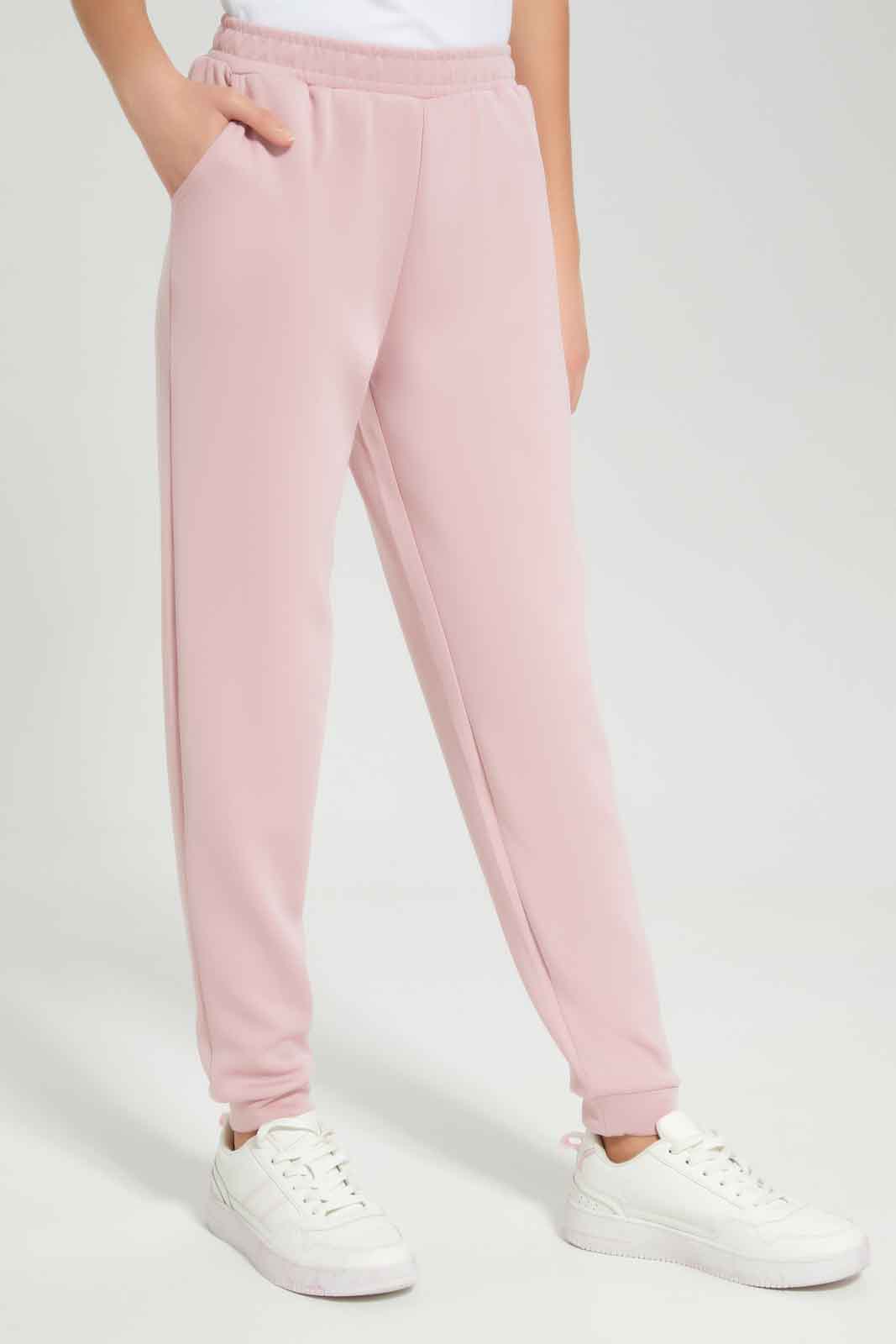 Redtag-Pink-Track-Pants-Category:Joggers,-Colour:Apricot,-Deals:New-In,-Dept:Girls,-Filter:Senior-Girls-(8-to-14-Yrs),-GSR-Joggers,-New-In-GSR-APL,-Non-Sale,-Section:Girls-(0-to-14Yrs),-W22B-Senior-Girls-9 to 14 Years