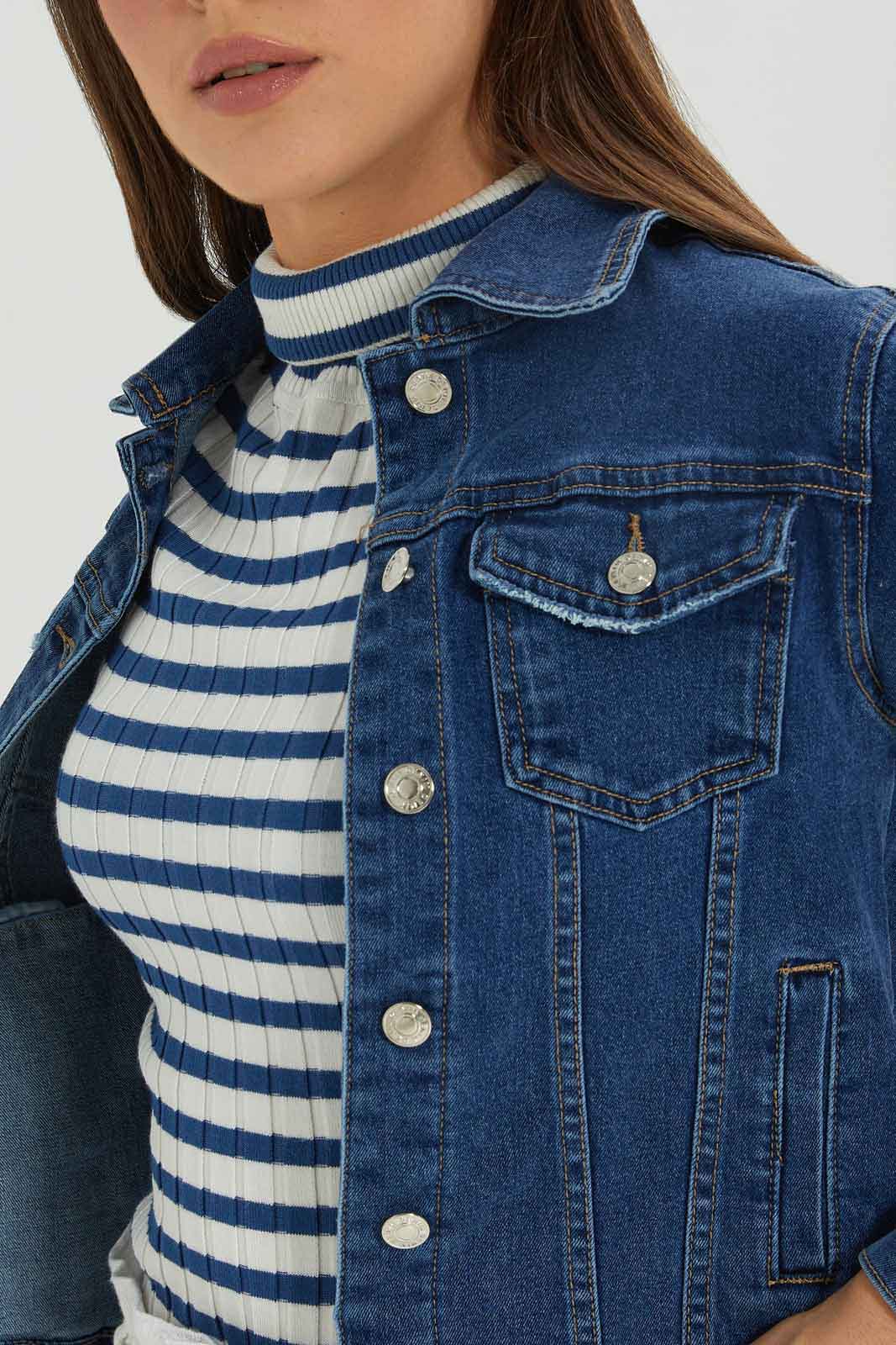 Redtag-LIGHT-BLUE-DENIM-JACKET-Category:Jackets,-Colour:Light-Wash,-Deals:New-In,-Dept:Ladieswear,-Filter:Women's-Clothing,-New-In-Women-APL,-Non-Sale,-Section:Women,-W22A,-Women-Jackets-Women's-