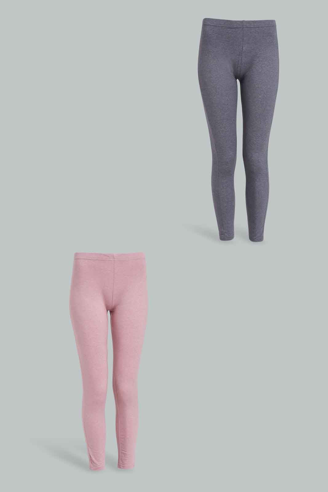 Redtag-Ladies-2-Pack-Legging-Category:Leggings,-Colour:Assorted,-Deals:New-In,-Filter:Women's-Clothing,-New-In-Women-APL,-Non-Sale,-Section:Women,-W22B,-Women-Leggings-Women's-
