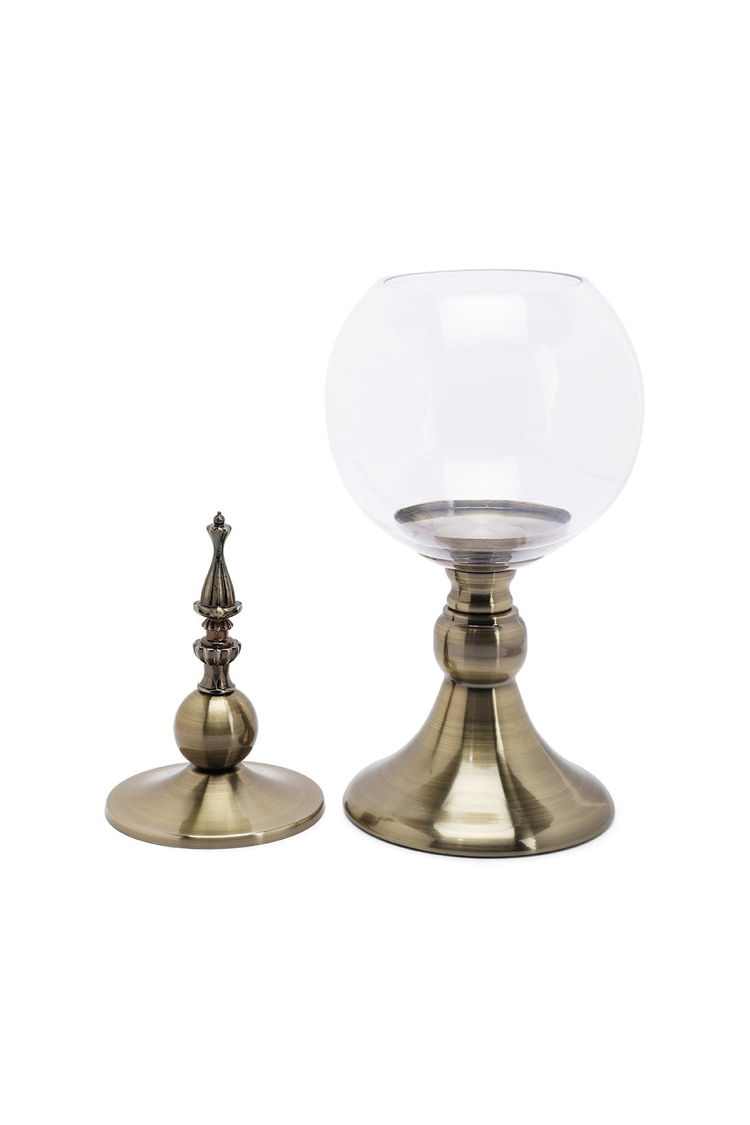 Redtag-Gold-Metal-Dome-Glass-Jar-Category:Fashion-Box,-Colour:Gold,-Deals:New-In,-Dept:Home,-Filter:Home-Decor,-HMW-HOM-Decorative-Accessories,-New-In-HMW-HOM,-Non-Sale,-Section:Homewares,-W22B-Home-Decor-