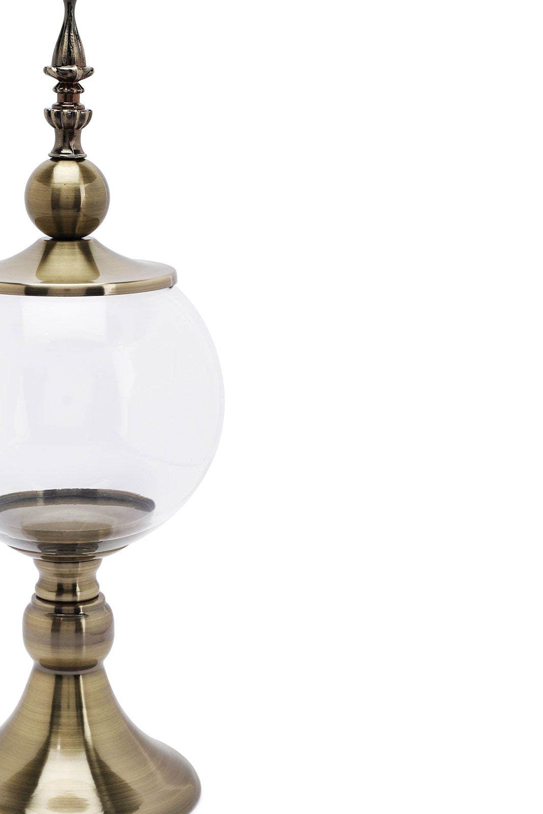 Redtag-Gold-Metal-Dome-Glass-Jar-Category:Fashion-Box,-Colour:Gold,-Deals:New-In,-Dept:Home,-Filter:Home-Decor,-HMW-HOM-Decorative-Accessories,-New-In-HMW-HOM,-Non-Sale,-Section:Homewares,-W22B-Home-Decor-