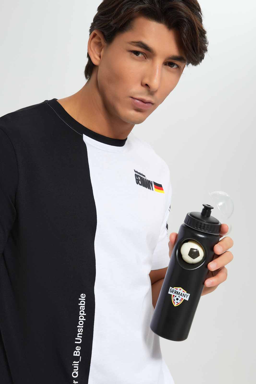 Redtag-Black-Germany-Football-Sports-Bottle-Category:Bottles,-Colour:Black,-Filter:Travel-Accessories,-IMP-Bottles,-N/A,-New-In,-New-In-IMP-ACC,-Non-Sale,-PLASTIC,-Section:Travel,-W22A-Home-Accessories-