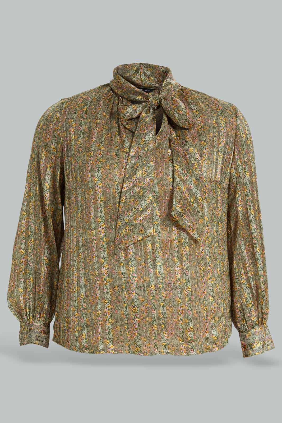 Redtag-Plus-Size-Women-Multicolour-Printed-Tie-Neck-blouse-Category:Blouses,-Colour:Multicolour,-Deals:New-In,-Dept:Ladieswear,-Filter:Plus-Size,-LDP-Blouses,-New-In-LDP-APL,-Non-Sale,-Section:Women,-W22B-Women's-