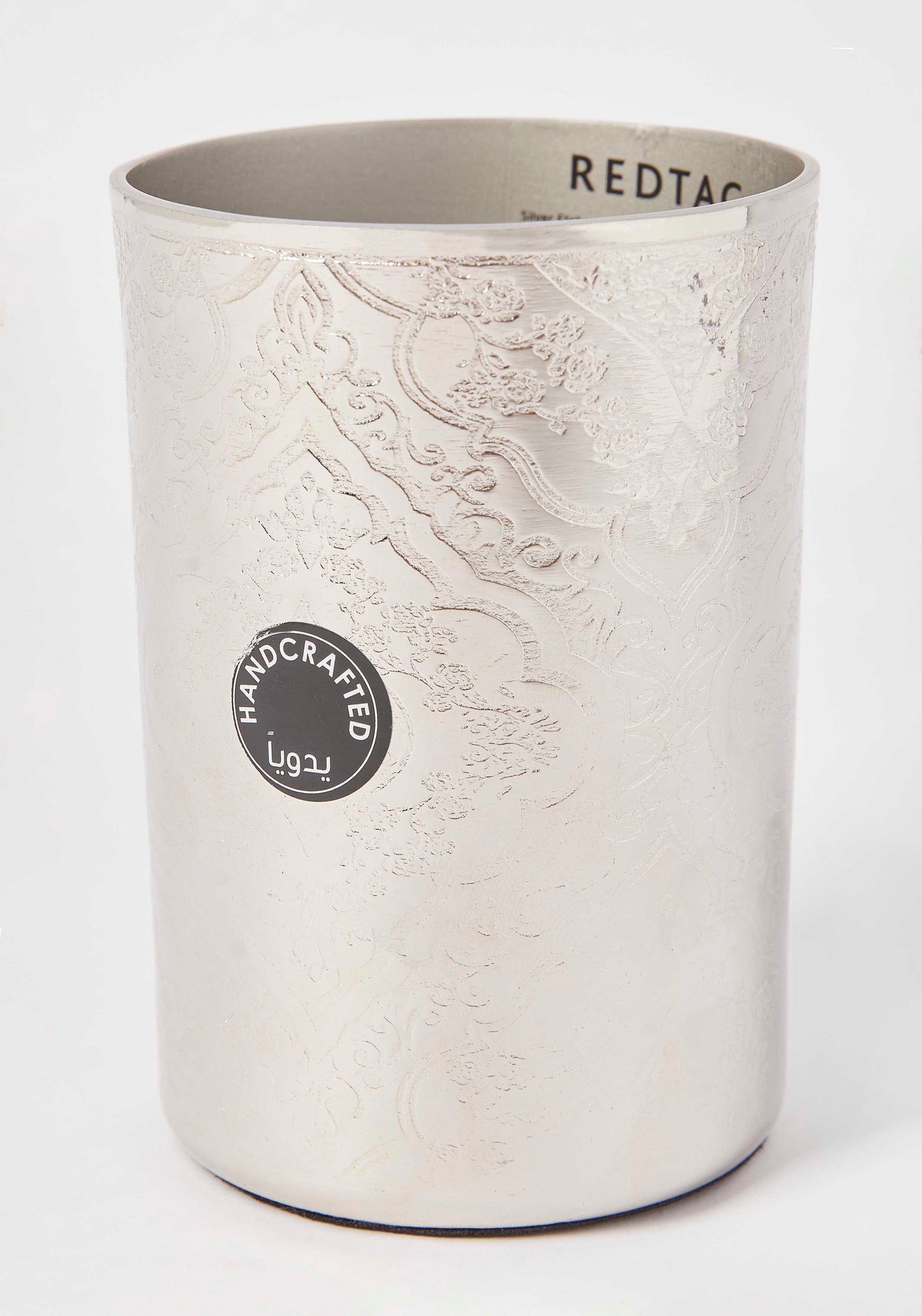 Redtag-Silver-Etched-Aluminium-Tumbler-Category:Toiletry-Sets,-Colour:Silver,-Deals:2-FOR-69,-Deals:New-In,-Dept:Home,-Filter:Home-Bathroom,-HMW-BAC-Bath-Accessories,-New-In-HMW-BAC,-Non-Sale,-Section:Homewares,-W22B-Home-Bathroom-