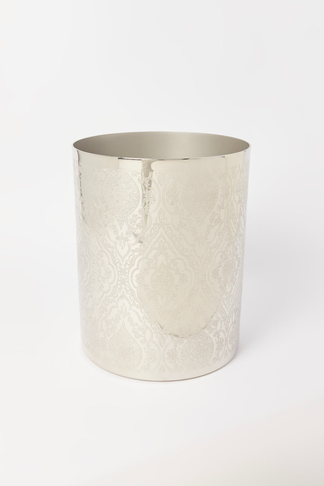 Redtag-Silver-Etched-Aluminium-Waste-Bin-Category:Waste-Bins,-Colour:Silver,-Deals:New-In,-Dept:Home,-Filter:Home-Bathroom,-HMW-BAC-Bath-Accessories,-New-In-HMW-BAC,-Non-Sale,-Section:Homewares,-W22B-Home-Bathroom-