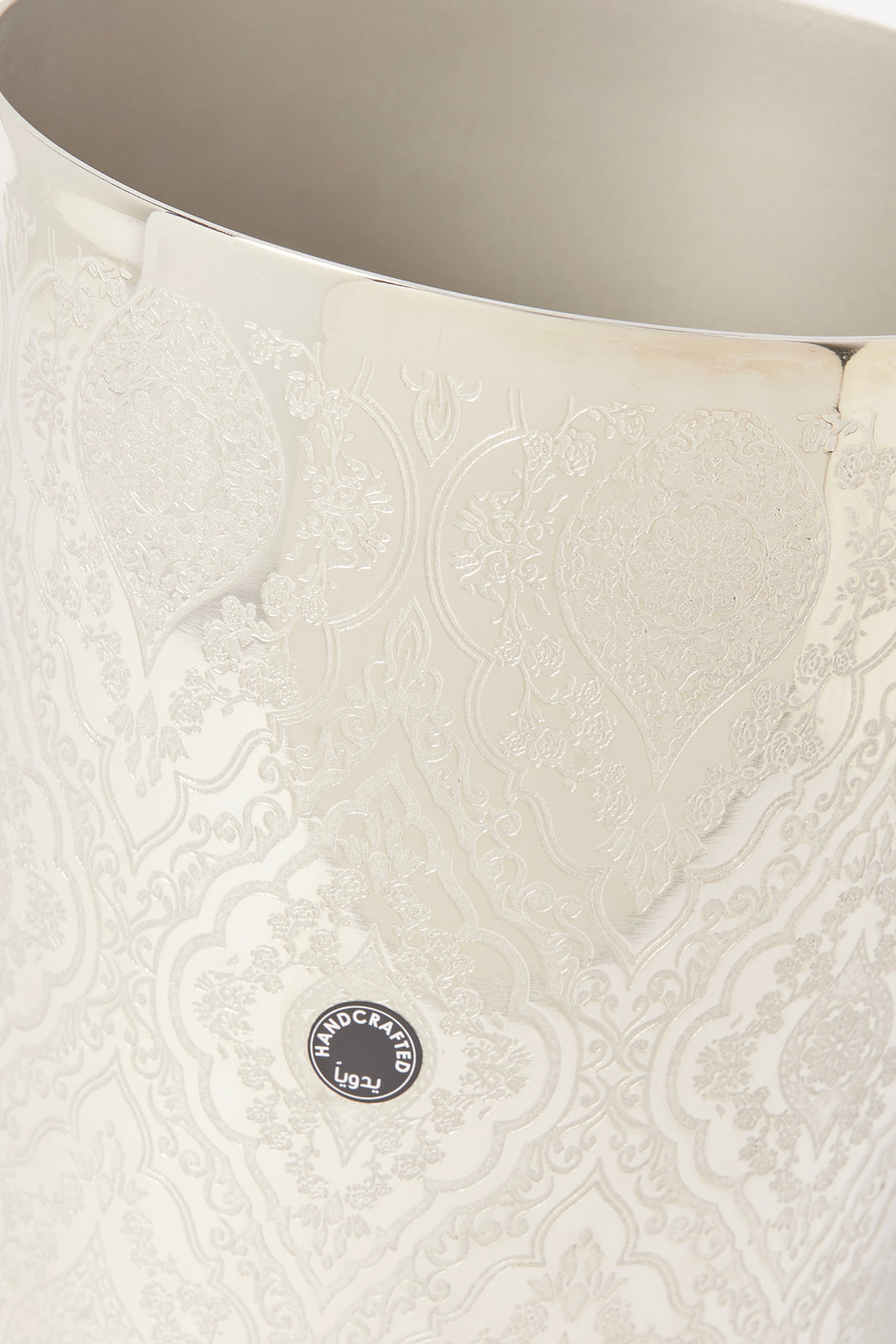 Redtag-Silver-Etched-Aluminium-Waste-Bin-Category:Waste-Bins,-Colour:Silver,-Deals:New-In,-Dept:Home,-Filter:Home-Bathroom,-HMW-BAC-Bath-Accessories,-New-In-HMW-BAC,-Non-Sale,-Section:Homewares,-W22B-Home-Bathroom-