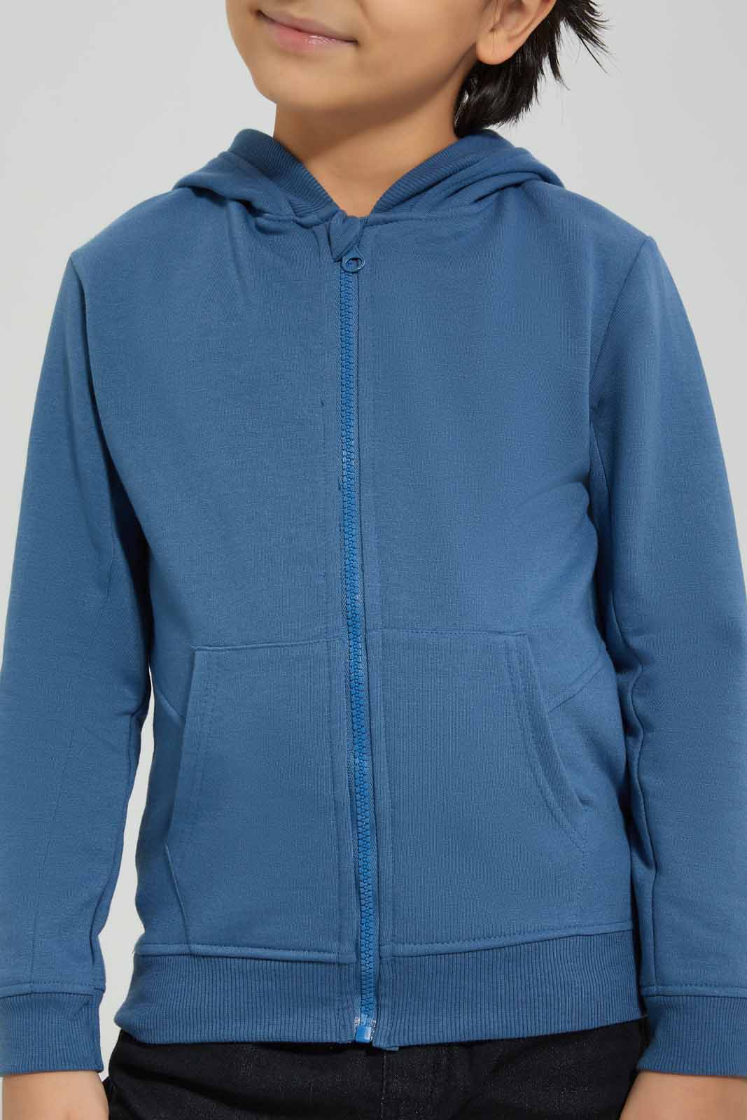 Redtag-Navy-Zip-Through-Fleece-Hooded-Sweatshirt-BOY-Sweatshirts,-Category:Sweatshirts,-Colour:Navy,-Deals:New-In,-Filter:Boys-(2-to-8-Yrs),-New-In-BOY-APL,-Non-Sale,-Section:Boys-(0-to-14Yrs),-W22B-Boys-2 to 8 Years