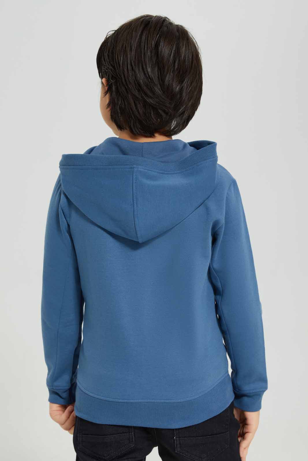 Redtag-Navy-Zip-Through-Fleece-Hooded-Sweatshirt-BOY-Sweatshirts,-Category:Sweatshirts,-Colour:Navy,-Deals:New-In,-Filter:Boys-(2-to-8-Yrs),-New-In-BOY-APL,-Non-Sale,-Section:Boys-(0-to-14Yrs),-W22B-Boys-2 to 8 Years