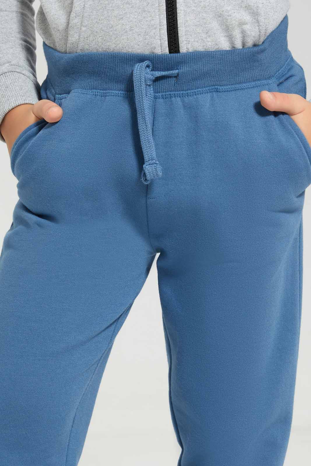 Redtag-Navy-Slogan-Print-Jog-Pant-BOY-Joggers,-Category:Joggers,-Colour:Navy,-Deals:New-In,-Filter:Boys-(2-to-8-Yrs),-New-In-BOY-APL,-Non-Sale,-Section:Boys-(0-to-14Yrs),-W22B-Boys-2 to 8 Years