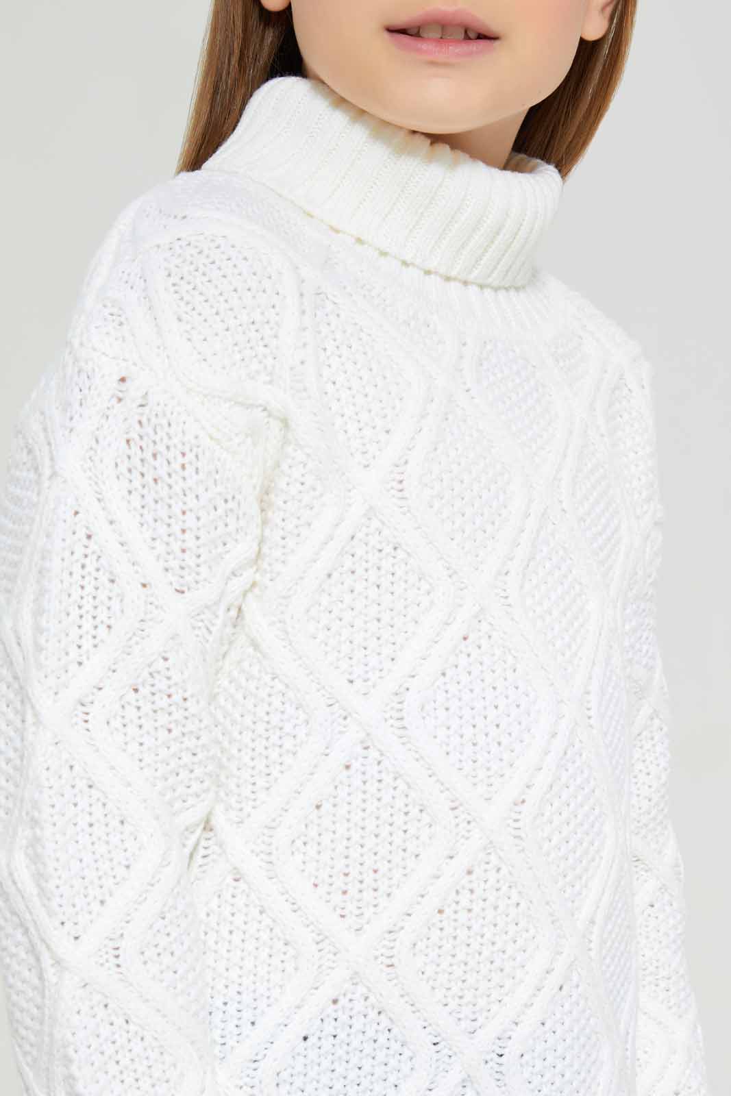 Redtag-Cream-Long-Sleeve-High-Neck-Pullover-Category:Pullovers,-Colour:Cream,-Deals:New-In,-EHW,-Filter:Girls-(2-to-8-Yrs),-GIR-Pullovers,-New-In-GIR-APL,-Non-Sale,-Section:Girls-(0-to-14Yrs),-W22B-Girls-2 to 8 Years