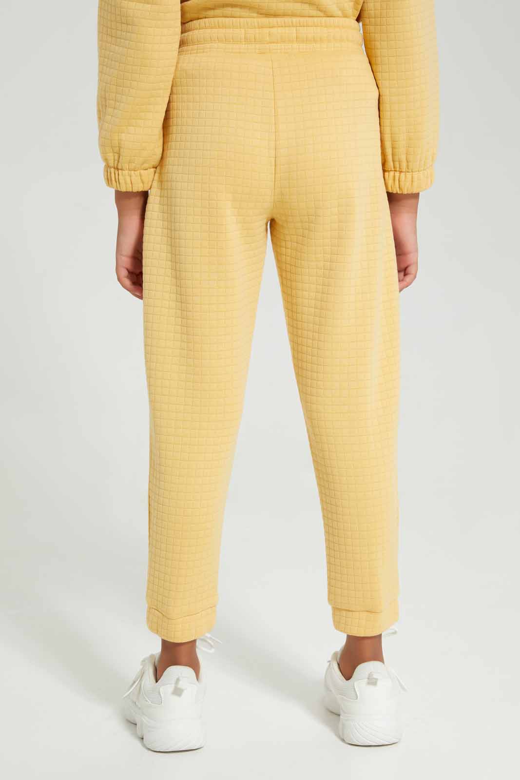 Redtag-Yellow-Active-Pant-Category:Joggers,-Colour:Yellow,-Deals:New-In,-Filter:Girls-(2-to-8-Yrs),-GIR-Joggers,-New-In-GIR-APL,-Non-Sale,-Section:Girls-(0-to-14Yrs),-W22B-Girls-2 to 8 Years