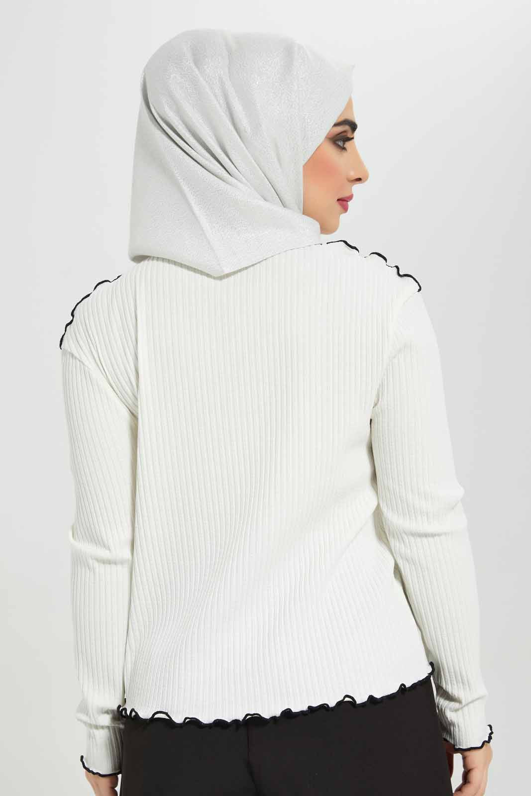 Redtag-Ivory-Crew-neck-Long-Sleeve-Top-Category:Tops,-Colour:Ivory,-Deals:New-In,-Filter:Women's-Clothing,-LMC,-Modest,-New-In-Women-APL,-Non-Sale,-Section:Women,-W22B,-Women-Tops--