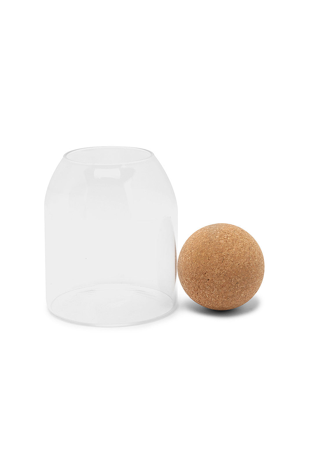 Redtag-Clear-Storage-Jar-With-Cork-Lid-(-Small)-Category:Canisters-And-Jars,-Colour:White,-Deals:New-In,-Dept:Home,-Filter:Home-Dining,-HMW-DIN-Storage,-New-In-HMW-DIN,-Non-Sale,-S23A,-Section:Homewares-Home-Dining-