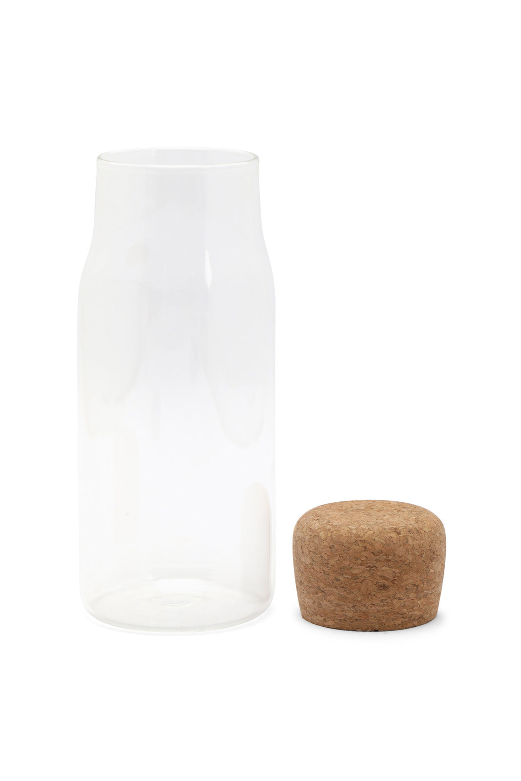 Redtag-Clear-Storage-Jar-With-Cork-Lid-(Medium)-Category:Canisters-And-Jars,-Colour:White,-Deals:New-In,-Dept:Home,-Filter:Home-Dining,-HMW-DIN-Storage,-New-In-HMW-DIN,-Non-Sale,-S23A,-Section:Homewares-Home-Dining-