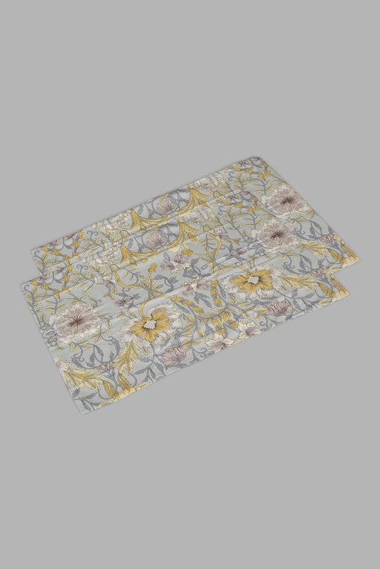 Redtag-Green-2Pc-Floral-Print-Pillow-Case-Category:Pillowcases,-Colour:Green,-Deals:New-In,-Filter:Home-Bedroom,-HMW-BED-Pillowcases,-New-In-HMW-BED,-Non-Sale,-Section:Homewares,-W22B-Home-Bedroom-