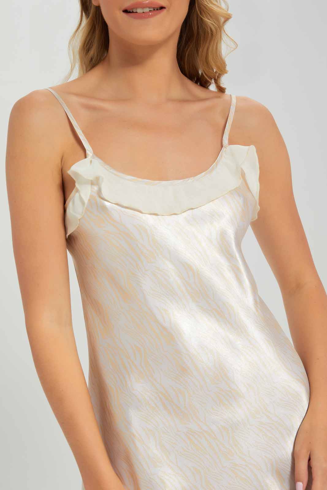 Redtag-BEIGE-PRINTED-STAIN-CHEMISE-Category:Chemises,-Colour:Beige,-Deals:New-In,-Dept:Ladieswear,-Filter:Women's-Clothing,-New-In-Women-APL,-Non-Sale,-Section:Women,-W22B,-Women-Chemises--