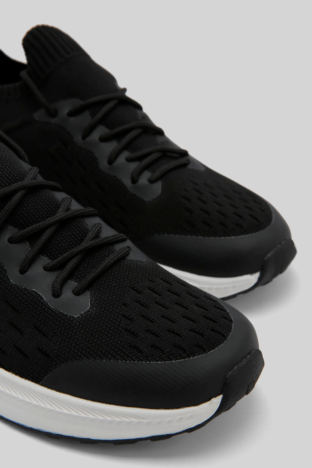 Redtag-Black-Knit-Sneaker-Category:Trainers,-Colour:Black,-Deals:New-In,-Dept:Menswear,-Filter:Men's-Footwear,-Men-Trainers,-New-In-Men-FOO,-Non-Sale,-Section:Men,-W22B-Men's-