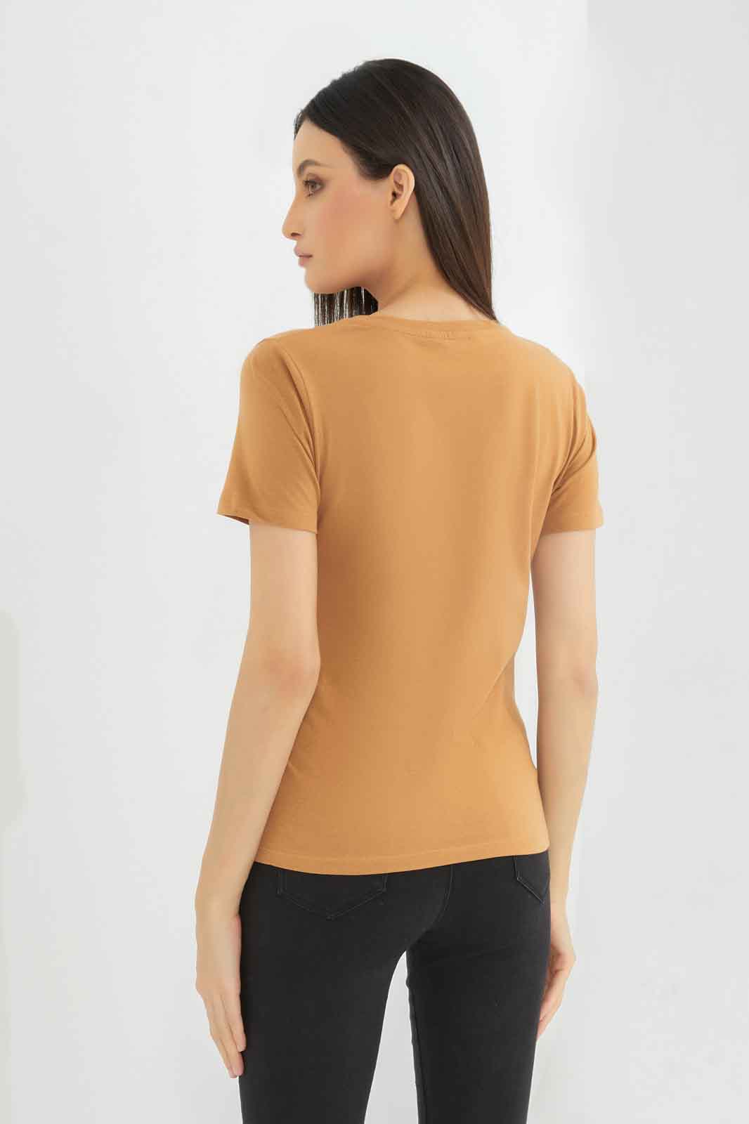 Redtag-Brown-Printed-T-Shirt-Category:T-Shirts,-Colour:Brown,-Deals:New-In,-Dept:Ladieswear,-Filter:Women's-Clothing,-New-In-Women-APL,-Non-Sale,-Section:Women,-TBL,-W22B,-Women-T-Shirts-Women's-