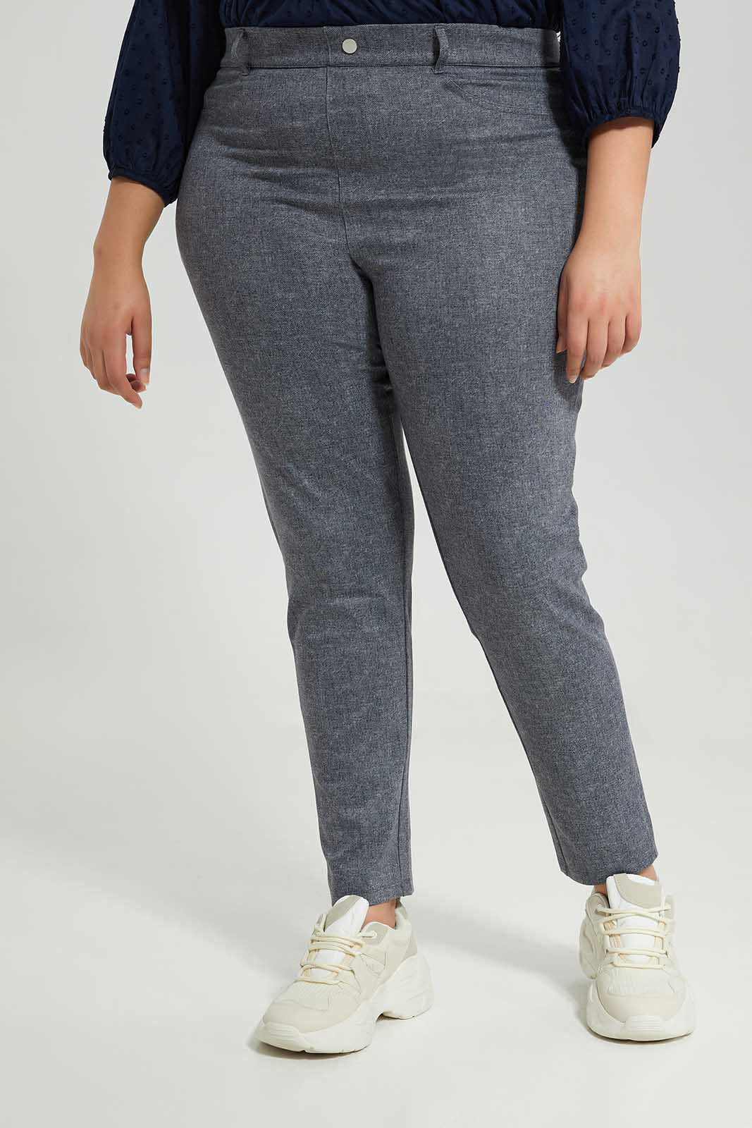 Redtag-Grey-Skinny-Trouser-Category:Trousers,-Colour:Grey,-Deals:New-In,-Filter:Plus-Size,-LDP-Trousers,-New-In-LDP-APL,-Non-Sale,-Section:Women,-W22B-Women's-