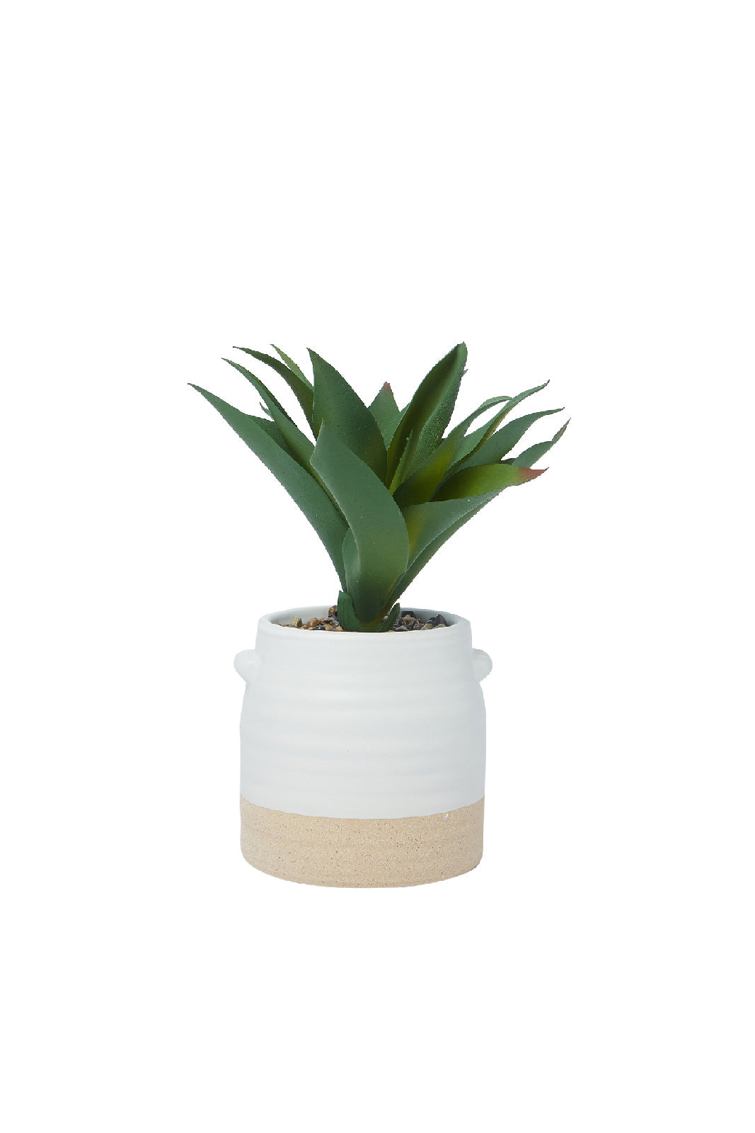 Redtag-Green-Artificial-Table-Plant-In-Color-Block-Ceramic-Pot-Category:Plants-&-Flowers,-Colour:Green,-Deals:New-In,-Dept:Home,-Filter:Home-Decor,-HMW-HOM-Decorative-Accessories,-New-In-HMW-HOM,-Non-Sale,-S23A,-Section:Homewares-Home-Decor-